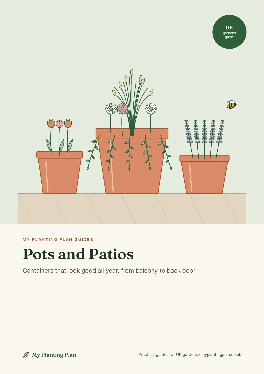 Cover of the Pots and Patios guide