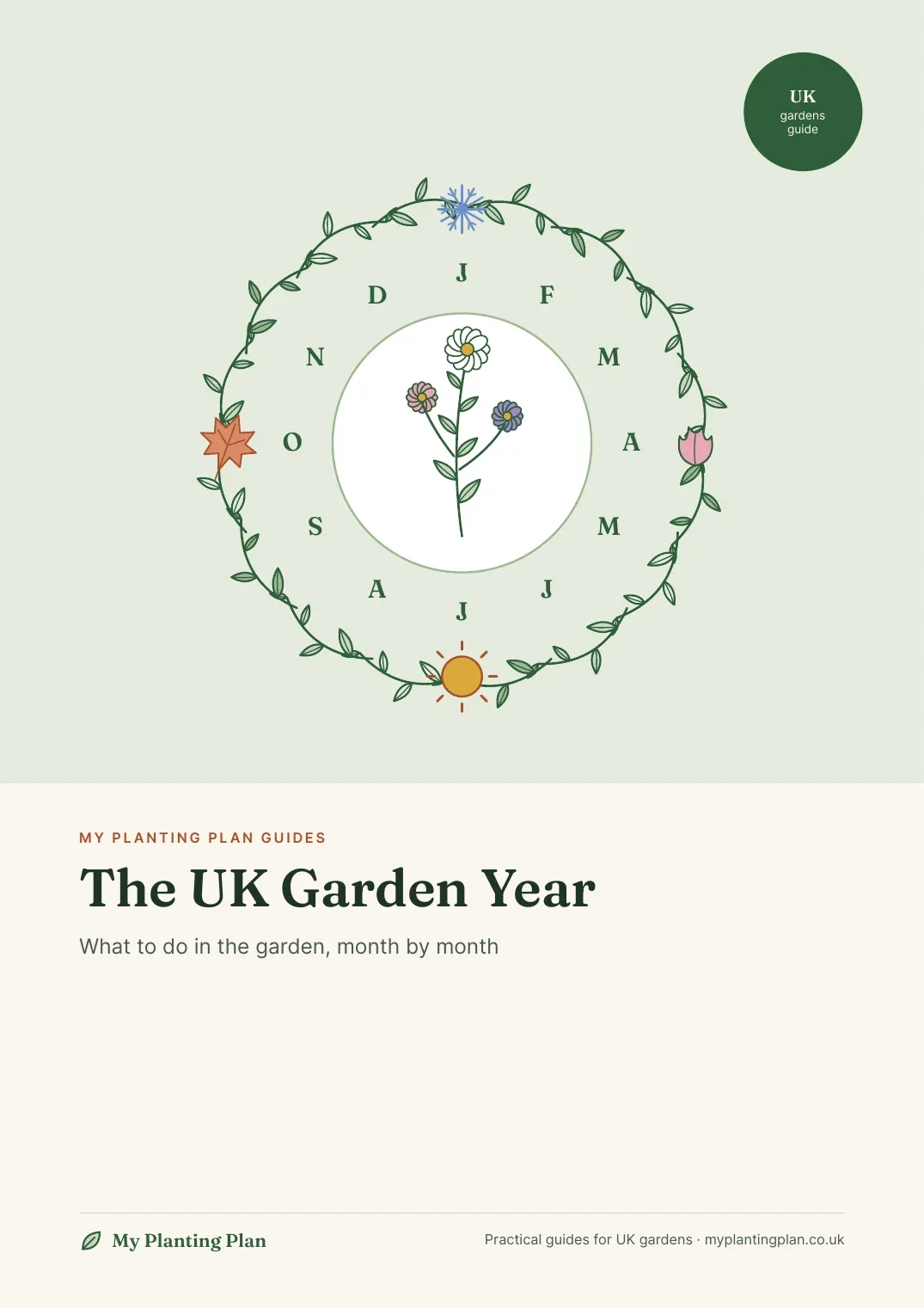 Cover of the The UK Garden Year guide